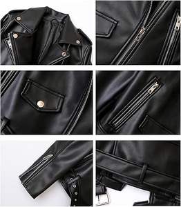 Veste d'hiver pour homme en cuir noir de haute qualité, coupe ample, respirante, à manches longues, personnalisée par GLOBAL EDGE - Product Image 4