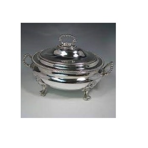 Sopera de Acero Inoxidable con Acabado Brillante, Diseño Moderno, Calentador de Alimentos Metálico Pulido para Servicios de Catering de Sopa Europea - Product Image 5