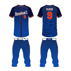 Uniformes Deportivos de Béisbol Unisex de la Mejor Calidad, Conjuntos al por Mayor de Pakistán, Transpirables, de Algodón y Elastano, de Secado Rápido, con Nombre de Equipo Personalizado - Product Image 3