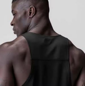 Camiseta sin mangas para entrenamiento de gimnasia para hombre, ropa deportiva transpirable y de secado rápido que absorbe la humedad - Product Image 6