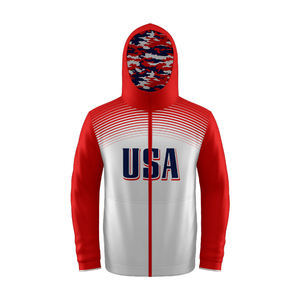 Customizable 2024 <b>Full</b> <b>Zip</b> <b>Hoodie</b> for Men XS Size Embroidered Print Pattern OEM Service Blank <b>Hoodie</b> with <b>Zip</b> - Product Image 1