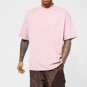 T-shirt surdimensionné pour hommes de haute qualité Streetwear vierge à épaules tombantes avec motif solide Meilleurs tarifs de vente Beaucoup de couleurs disponibles - Product Image 3