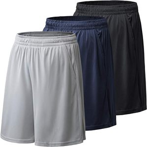 Short de performance athlétique et léger pour homme, sport, gym, entraînement, vêtements de sport, taille élastique, demi-logo, respirant, été XL - Product Image 4
