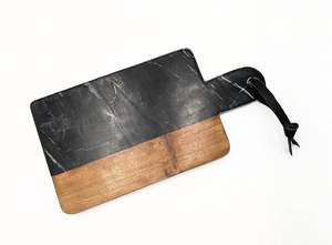 Planche à découper en marbre décorative au design tendance et nouveau, conçue pour les comptoirs de cuisine attrayants, préparation des aliments - Product Image 5