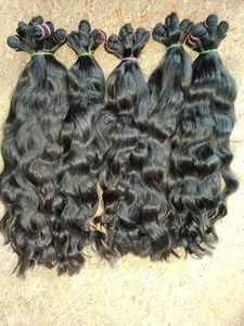 ผมต่อผมมนุษย์แบบเรมี่ผมมนุษย์แบบคลื่นอินเดียสีธรรมชาติเกรดสูง - Product Image 3