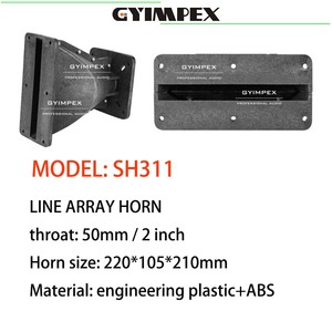 220*105*210mm 2inch Throat Tweeter Square Horn Horn Audio Accessories Chifre Difusores 2" For Line Array Speaker - Product Image 4