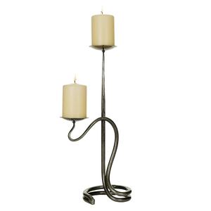 Bougeoir pilier fini antique et porte-bougie métal fer haute qualité bougeoir pilier décoration de la maison et de la table - Product Image 3