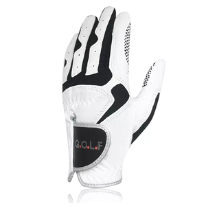 Nouveauté Gants de golf en cuir de mouton Logo personnalisé Gants de golf antidérapants imprimés de marque personnalisés pour hommes - Product Image 3