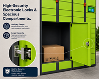 Casier intelligent pour colis, armoire de livraison électronique, borne de récupération en libre-service par code QR, pour appartements, communautés et bureaux