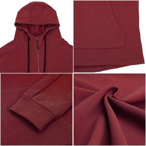 Sweat à capuche slim fit en polaire pour homme, uni, brodé, manches régulières, pour la salle de sport, la musculation, les séances d'entraînement - Product Image 2