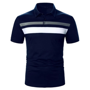 เสื้อโปโลแขนสั้นระบายอากาศได้ดีเสื้อโปโลลำลองสำหรับผู้ชาย - Product Image 1