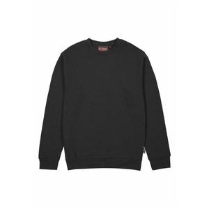 Sudadera de cuello redondo cepillado de carbono negro OMBO para ropa de trabajo - Product Image 1