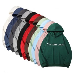 Nueva llegada Streetwear 2025 sudaderas de algodón Drop Shoulder Pullover Sporty Plain Soft sudaderas con capucha de las mujeres - Product Image 2