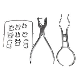 Kit d'isolation chirurgicale manuel réutilisable en acier inoxydable pour diadèmes dentaires, idéal pour les procédures endodontiques - Product Image 1