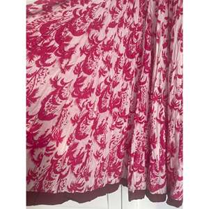 Modern Tropical Summer Cotton <b>Skirt</b> Breathable Chiffon Satin A-Line Pencil <b>Skirt</b> Hand Block Printed Breezy <b>Elastic</b> Waistline - Product Image 3