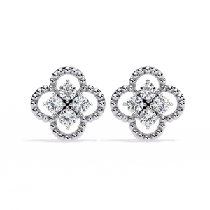 Boucles d'oreilles uniques en or 18 carats avec diamant de laboratoire, boucles d'oreilles de qualité supérieure - Product Image 5