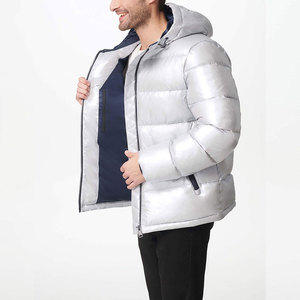 Hooded Down Puffer <b>Jacket</b> Wholesale Custom Puffy <b>Jackets</b> <b>Slim</b> <b>Fit</b> Plain Blank Puffer Down <b>Jacket</b> - Product Image 6