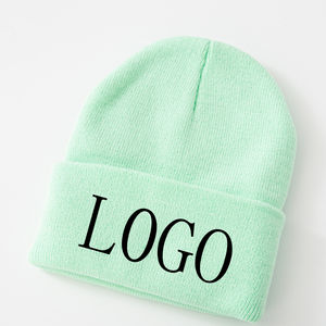 Bonnets d'hiver tricotés de haute qualité pour hommes et femmes, 50% laine mérinos, bérets avec étiquette en daim, logo personnalisable pour la plage, les voyages d'affaires - Product Image 6