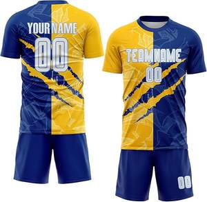 Uniformes de fútbol, modelos de Diseño de equipo con nombre personalizado, conjunto completo de sublimación, uniforme de fútbol, camiseta de fútbol - Product Image 1