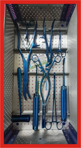 Juego de instrumentos de cirugía de columna vertebral de madera recubierta de Plasma azul de alta calidad Fuente de alimentación manual Juego de instrumentos cervicales Surtechs - Product Image 4