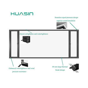 Usine Huasin de portes et fenêtres coulissantes en aluminium de haute qualité, conformes aux normes américaines et canadiennes, pour villas et piscines commerciales - Product Image 3