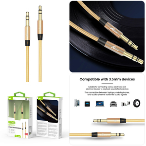 GEZI CB-073-3 3,5 MM 3M In/Out Cable de audio y video Color dorado para aplicaciones informáticas - Product Image 3