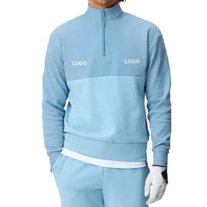 . Pull golf quart zip pour les athlètes et les joueurs du week-end offrant un confort doux en tissu extensible - Product Image 2