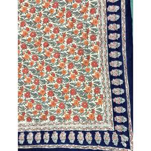 ผ้าห่มผ้าฝ้ายพิมพ์ลายด้วยมือคุณภาพสูง ลายดอกไม้แบบดั้งเดิม ทำด้วยมือสำหรับเด็กทารก ใช้ได้ทั้งฤดูร้อนและฤดูหนาว - Product Image 3