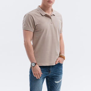 T-shirt Homme d'Été en Coton et Fibre de Bambou de Haute Qualité, Logo Personnalisé, Tricoté Uni, Respirant, Style Urbain, Manches Courtes, Tendance - Product Image 1