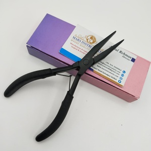 Pince à extensions de cheveux en acier inoxydable, outils multifonctions pour extensions de cheveux, pinces pour liens et micro-anneaux - Product Image 5