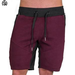 OEM al por mayor 100% algodón pantalones cortos de lana de los hombres personalizados de verano de rizo francés con impresión sólida diseño liso - Product Image 3