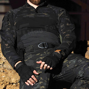 Conjunto de Uniforme de Manga Larga para Exteriores, de Poliéster/Algodón Transpirable de la Mejor Calidad, con Estampado de Camuflaje, Traje de Trabajo para Hombre - Product Image 4
