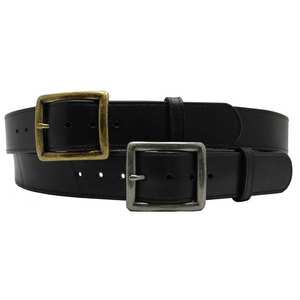 Diseño negro clásico para trajes elegantes Cinturón de cuero Estilo resistente para jeans y ropa de trabajo Cinturón de cuero - Product Image 1