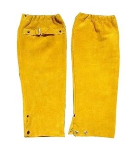 Mangas de soldadura de cuero dividido de piel de vaca Mangas de cuero anticorte resistentes al calor largas con transpirabilidad para trabajos de soldadura - Product Image 6