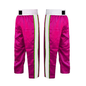 Pantalon de boxe en satin OEM pour coup de pied client refoulé Pantalon de boxe Fabricant OEM Vente en gros de vêtements de sport - Product Image 2