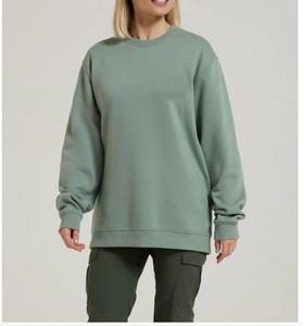 Suéter de Felpa de Algodón con Cuello Redondo, Diseño Personalizado, Unisex, Color Liso, Estilo Vintage, Talla Grande para Mujer - Product Image 3