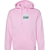Sweat à capuche surdimensionné brodé en molleton ultra lourd 13,5 oz, style IND5000P, avec panneaux latéraux côtelés et coupe croisée, pour homme