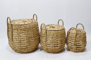 Cesta de Almacenamiento Plegable de Jacinto de Agua Moderna y Ecológica Artex Dong Thap con Tapa y Asa para Organización del Hogar - Product Image 2