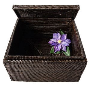 <b>Black</b> dyed hand woven rattan <b>box</b> Handmade <b>Storage</b> <b>Box</b> Eco-Friendly Natural Home and Home Decor Wholesale from Vietnam - Product Image 3