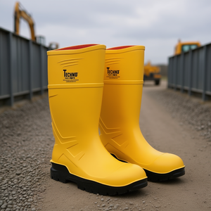 รองเท้าบูทนิรภัยสีเหลือง Rnne ไซส์ 41 S5 SR CI FO EN ISO 20345:2022 มาตรฐานฟิตเนส - Product Image 3