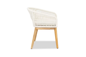 Silla de Comedor Iram Hecha de Madera de Teca Sólida para Exteriores con Acabado Natural - Product Image 3