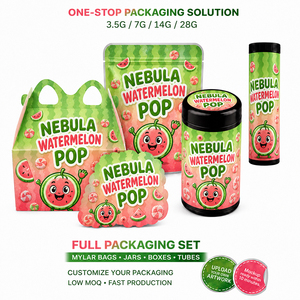 Custom Food Grade Packaging System Mylar Bags Stand Pouches <b>Jars</b> Boxes Tubes Moisture Proof Zipper Top Digital Printing Solution - Product Image 1