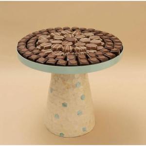 Plateaux de service en nacre de qualité créative Nouveau design antique Décoration du Ramadan Snacks Cookies Plateaux de service sucrés - Product Image 3