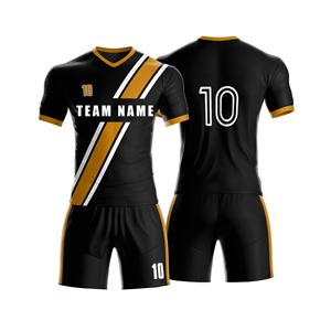 Uniforme de Fútbol Personalizado para Hombre, Manga Corta, para Todas las Temporadas, Clubes, Escuelas, Ropa Deportiva de Equipo, Impresión Digital, 100% Poliéster, Secado Rápido - Product Image 3
