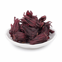 Fleurs d'hibiscus séchées naturelles, calices entiers, tisane en vrac, vente en gros