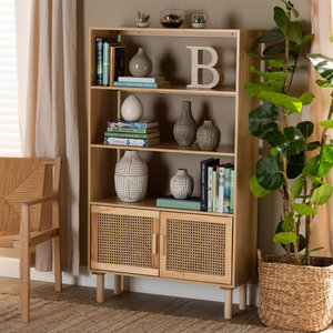 Bibliothèque de rangement en bois massif pour atelier de bureau à domicile salon chambre à coucher salle à manger école hôtel avec matériau en bambou - Product Image 3