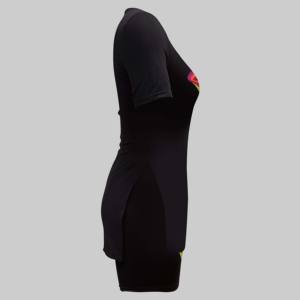 <b>Women</b> Winter Solid Sportswear <b>Short</b> Sleeve Oversized T-Shirt and <b>Biker</b> <b>Shorts</b> Two Piece Set 100% Cotton - Product Image 2