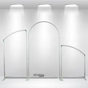 3 * 4ft 3 * 6ft 4 * 7ft Tube en alliage d'aluminium Mariage Anniversaire Baby Shower Party Backdrop Wall Stand Arch set