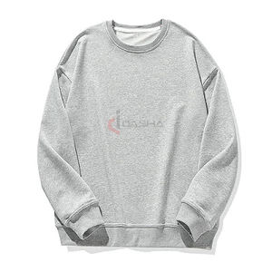 Pull en coton épais de haute qualité sweats unisexes surdimensionnés chauds avec logo personnalisé col rond streetwear pour hommes pour l'hiver - Product Image 2