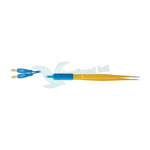Fórceps bipolares de diseño superior Fórceps curvos bipolares de alta calidad Fórceps en ángulo aislados de 22 cm - Product Image 3